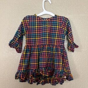 Ruffle Butts colorful plaid dress